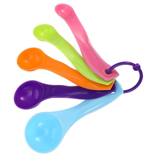 GEEHUA 5 Stück Messlöffel Set, 5 Bunte Messlöffel Gramm mit Unterschiedlichem Fassungsvermögen, zur Kontrolle der Menge an Koch und Backflüssigkeiten, Salzgewürzen GEEHUA 5 Stück Messlöffel Set, 5 Bunte Messlöffel Gramm mit Unterschiedlichem Fassungsvermögen, zur Kontrolle der Menge an Koch und Backflüssigkeiten, Salzgewürzen von GEEHUA
