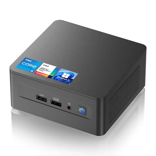 NUC geeignet für Intel NUC 12 Pro, ASUS NUC 12 Pro Wall Street Canyon Mini PC, i5-1240P, Barebone, 8K/4K, Quad-Display, Gigabit Ethernet, Wi-Fi 6E, Bluetooth 5.3 (NUC12WSHi5) von GEEK+