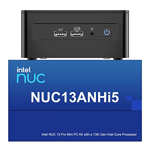 Intel NUC 13 Pro NUC13ANHi5 Arena Canyon Mini PC, Core i5-1340P, 16GB RAM, 512GB SSD, Mini Computer Win 11 Pro für Business Home Office, Unterstützung 8K/4K Quad Display/WiFi 6E/BT 5.3/Thunderbolt 4 von GEEK+