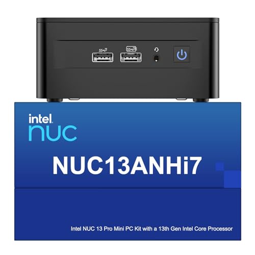 Intel NUC 13 Pro NUC13ANHi7 Arena Canyon Mini PC, Core i7-1360P, 32GB RAM, 1TB SSD, Mini Computer Windows 11 Pro für Business Home Office, Unterstützung 8K/4K Quad Display/WiFi 6E/BT 5.3/Thunderbolt 4 von GEEK+