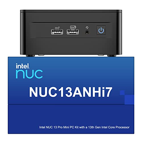 Intel NUC 13 Pro NUC13ANHi7 Arena Canyon Mini PC, Core i7-1360P, 32GB RAM, 2TB SSD, Mini Computer Windows 11 Pro für Business Home Office, Unterstützung 8K/4K Quad Display/WiFi 6E/BT 5.3/Thunderbolt 4 von GEEK+