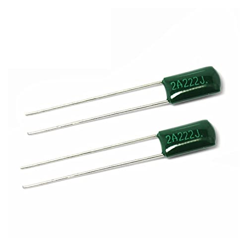 50 STÜCKE 2A222J 2A222 100 V 2,2 nF 2200 pF Polyesterfolienkondensatorkapazität von GEEKAA