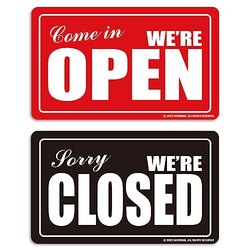 Open Closed Sign (01. Red & Black) von GEEKBEAR