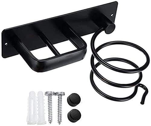 GEEKHOM Aluminium Hairdryer Holder for Bathroom No-Drilling Wall Mounting Hairdryer and Flat Iron Holder, Self-Adhesive, Suitable for Home, Hotel, Barbershop - Ideal for Stylists and Home Users von GEEKHOM