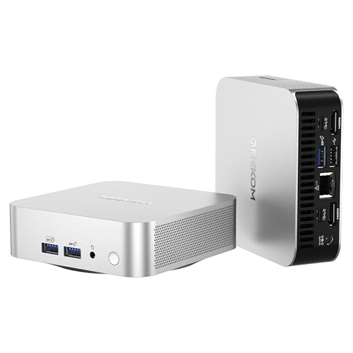 GEEKOM A8 Mini-PC, AMD Ryzen 7 8845HS (8 Kerne, 16 Threads, bis zu 5,1 GHz), Mini-Desktop-Computer, Windows 11 Pro, 32 GB DDR5, 1 TB SSD, AMD Radeon 780M, Wi-Fi 6E, Bluetooth 5.2, 8K KI von GEEKOM