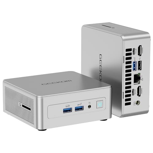 GEEKOM AI Mini PC AE8, Windows 11 Pro Mini Computer, AMD Ryzen 9 8945HS (8 Kerne 16 Threads, bis zu 5,2 GHz), 32GB DDR5 5600MHz Max.2TB SSD Mini PC Gaming, AMD Radeon 780M/USB 4.0/WiFi 6E/BT5.2 von GEEKOM