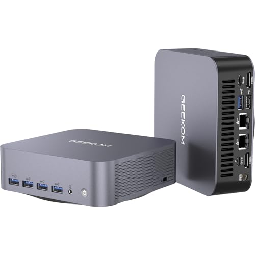 GEEKOM AI Mini PC GT1 Mega - Intel Core Ultra 9 185H (16C/22T, bis 5.1GHz) | 2.5G Dual-LAN | Echtzeit-AR | 32GB DDR5 + 2TB SSD | Mini Gaming PC | Windows 11 Pro | WiFi 7 | 4×4K Ausgänge | BT 5.4 von GEEKOM