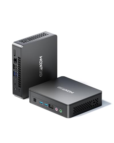 GEEKOM Air12 Lite Mini PC-N100 Prozessor, Mini PC Windows 11 Pro, 8GB DDR4 + 256GB SSD Mini Desktop PC mit WiFi 5 & BT 5.1 | 4K Dual-Display Business-PC für Unternehmen & Schule von GEEKOM