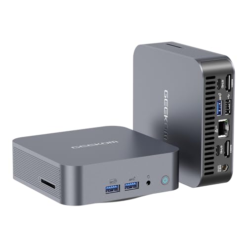 GEEKOM Mini-PC GT13 Pro, Core i7 13620H(10 Kerne 16 Threads, 24MB Cache), Mini PC Windows 11 Pro DDR4 32GB RAM 1TB SSD, Mini Gaming PC mit WiFi 6E/UHD Grafik/USB4.0/8K von GEEKOM