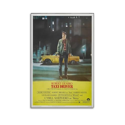 GEENUM Filmposter Taxi Driver 1976, Vintage-Kunst-Cover, Raumdekoration, ästhetisch für Schlafzimmer, Wohnzimmer, Wände, ästhetisches Poster, 40 x 60 cm, ungerahmt GEENUM Filmposter Taxi Driver 1976, Vintage-Kunst-Cover, Raumdekoration, ästhetisch für Schlafzimmer, Wohnzimmer, Wände, ästhetisches Poster, 40 x 60 cm, ungerahmt von GEENUM