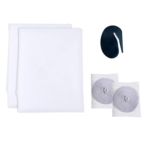 2 Stück Fliegengitter Fenster, Selbstklebendes Fensternetz Insektenschutz mit 2 Rollen Selbstklebeband, 130x150cm DIY Selbstklebendes Insektenschutz Fenster Netz 2 Stück Fliegengitter Fenster, Selbstklebendes Fensternetz Insektenschutz mit 2 Rollen Selbstklebeband, 130x150cm DIY Selbstklebendes Insektenschutz Fenster Netz von GEERDAN