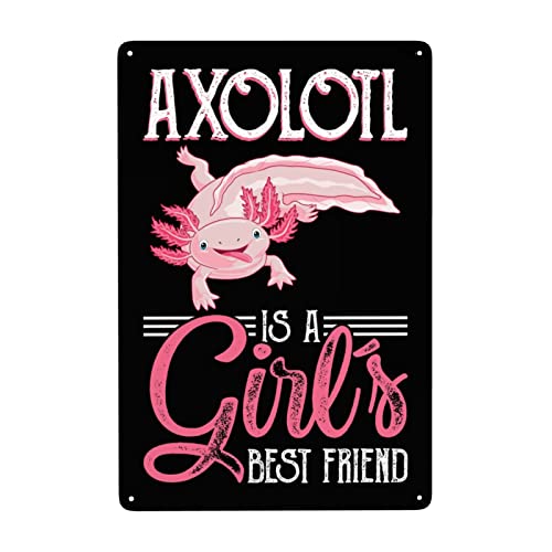 Axolotl Lover Schild Axolotl Is A Girl Best Friend Schilder Axolotl Is A Girl Best Friend Blechschild Lustiges Metall-Blechschild für Garten Schild 20,3 x 30,5 cm Metall Wandkunst Poster Axolotl Lover Schild Axolotl Is A Girl Best Friend Schilder Axolotl Is A Girl Best Friend Blechschild Lustiges Metall-Blechschild für Garten Schild 20,3 x 30,5 cm Metall Wandkunst Poster von GEERS