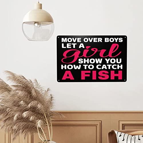 Schild "Move Over Boys Let This Girl Show You How To Fish" Schilder Move Over Boys Let This Girl Show You How To Fish Metall-Blechschilder Vintage Metall-Blechschilder für Hinterhof-Dekor, 20,3 x 30,5 Schild "Move Over Boys Let This Girl Show You How To Fish" Schilder Move Over Boys Let This Girl Show You How To Fish Metall-Blechschilder Vintage Metall-Blechschilder für Hinterhof-Dekor, 20,3 x 30,5 von GEERS