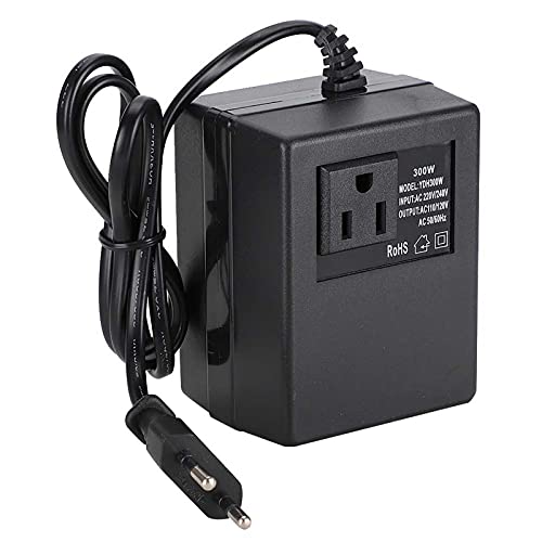 GEERYZHE 300W -Spannungs -Spannungswandler Stromtransformator mit Wechselstrom zu DC Adapter für Universelle 110 V/220 V Dual Spannungsreise und Heimnutzung (EU-Stecker) von GEERYZHE