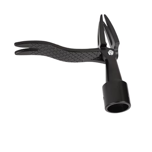 GEERYZHE Ergonomische Stand-up-Unkraut-Puller Tragbare Aluminiumlegierung Gartenwerkzeug 4 Klauenkraut Unkrautentferner mit Nicht Rutschem Griff von GEERYZHE