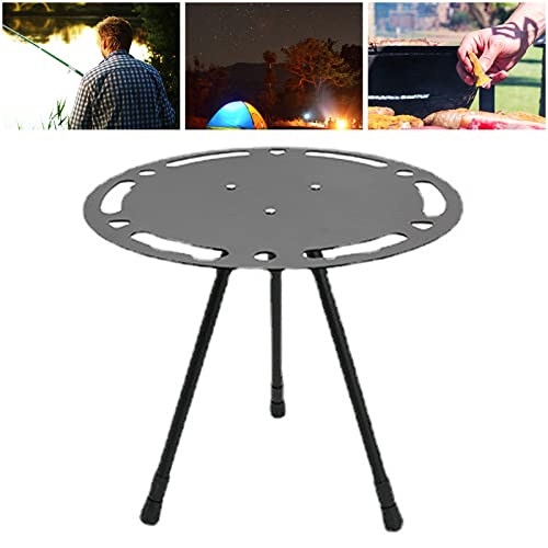 GEERYZHE Klappbarer Tisch, Klappe Im Freien Kleine Runde Tisch Tragbare Höhe Kleiner Tragbarer Im Freien mit Einstellbarer Aluminiumlegierung Leichtfaltbarer Runder Camping - für von GEERYZHE