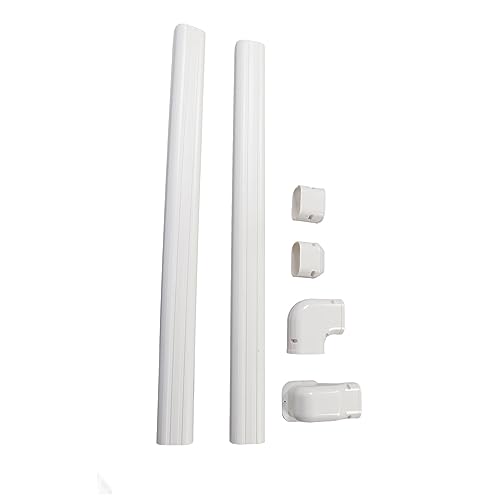 Mini Split Line Set Abdeckung, PVC Mini Split Line Set-Abdeckungsklimaanlagenabdeckungen für Innenseite mit Wandabdeckung, Geraden Kanälen und Kupplungen für 1-5 PS-Klimaanlagen Mini Split Line Set Abdeckung, PVC Mini Split Line Set-Abdeckungsklimaanlagenabdeckungen für Innenseite mit Wandabdeckung, Geraden Kanälen und Kupplungen für 1-5 PS-Klimaanlagen von GEERYZHE