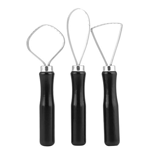 Ton, 3 Stcs/Set Holz -Töpferei -Tonluft Trockener Ton Tonwerkzeug mit Stahl Flacher Drahtskulptur Big Loop Tool Ton, 3 Stcs/Set Holz -Töpferei -Tonluft Trockener Ton Tonwerkzeug mit Stahl Flacher Drahtskulptur Big Loop Tool von GEERYZHE