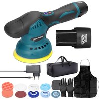 Geevorks - Akku-Exzenter-Autopolierer, elektrische Auto-Poliermaschine, multifunktionale Metallwachs-Holzschleif-Rostentfernungsmaschine von GEEVORKS