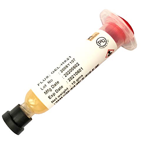 10 g Flux-Gel HX21 special flux for soft soldering of metals, in 10cc syringes for manual dispensing von GEEWIN