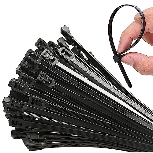 100 Stück Kabelbinder Wiederverschließbar Schwarz 7.6 * 250mm Wiederherstellbar UV-Beständig ultra starke Kabelbinder Hitzebeständig Wiederlösbar, Wiederverwendbar Set 100 Stück Kabelbinder Wiederverschließbar Schwarz 7.6 * 250mm Wiederherstellbar UV-Beständig ultra starke Kabelbinder Hitzebeständig Wiederlösbar, Wiederverwendbar Set von GEFAEJIFO