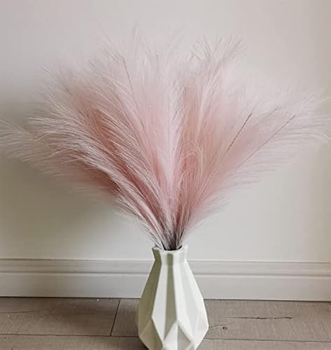 30 Stücke Pampas Grass Pink, Pampas Groß, Pampasgras Klein, Pampasgras Rosa Groß, Pampasgras Künstlich, Deko Boho for Wedding, Living Room, Boho Deko Wohnzimmer, Trockenblumen Rosa von GEFIRE