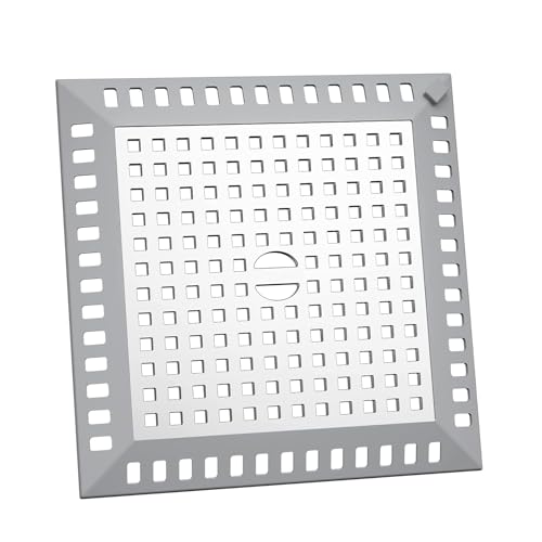 GEFIRE Haarsieb Dusche Quadratisch Abflussabdeckun Duschsieb Abfluss Haare 12,5 X 12,5 cm Silber Hochwertiges Waschbeckensieb, Waschbeckensieb für Bad, KüChe GEFIRE Haarsieb Dusche Quadratisch Abflussabdeckun Duschsieb Abfluss Haare 12,5 X 12,5 cm Silber Hochwertiges Waschbeckensieb, Waschbeckensieb für Bad, KüChe von GEFIRE