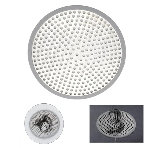 GEFIRE Haarsieb Dusche Rund Abflussabdeckun Duschsieb Abfluss Haare Abflusssieb Dusche Abfluss Haarfänger 12 X 12cm Silber Hochwertiges Waschbeckensieb, Waschbeckensieb für Bad, Küche GEFIRE Haarsieb Dusche Rund Abflussabdeckun Duschsieb Abfluss Haare Abflusssieb Dusche Abfluss Haarfänger 12 X 12cm Silber Hochwertiges Waschbeckensieb, Waschbeckensieb für Bad, Küche von GEFIRE