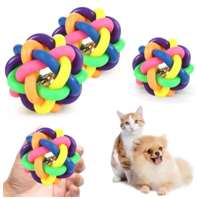 GEFIRE YA2Q Pet Toy Colorful Bell Ball, Acrylic von GEFIRE
