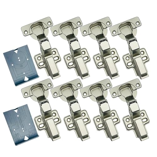 GEFONG 105 Grad Innenanschlag Soft Close Hydraulische Scharniere 35 mm mit Stoßdämpfer Dämpfung Stummes Scharnier für Garderobe Kleiderschrank Tür Küchenschranktür 8 Stück GEFONG 105 Grad Innenanschlag Soft Close Hydraulische Scharniere 35 mm mit Stoßdämpfer Dämpfung Stummes Scharnier für Garderobe Kleiderschrank Tür Küchenschranktür 8 Stück von GEFONG