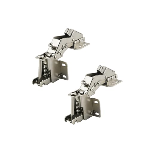 GEFONG 90 Grad Schrankklappen Spezielle Scharniere mit Hydraulischen Dämpfer für RV Wohnmobile Wohnwagen Hängende Schranktüren Schrank Kleiderschrank Möbeltür Klappscharnier 2 Stück von GEFONG