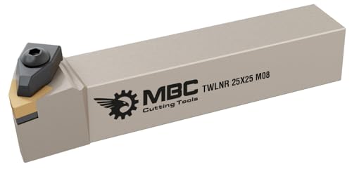 CNC Drehhalter TWLNR | TWLNL ISO Klemmdrehhalter 5° Rechts & Links, Drehmeißel für WNMG-Wendeplatten (TWLNR 2020 K06) von GEFRABO