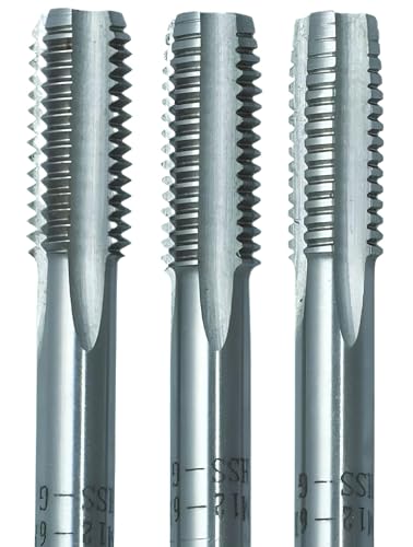 HSS Handgewindebohrer Satz Gewindeschneider DIN352 Ø M3 bis M24 Gewindebohrer 1-2-F-Set (M3) von GEFRABO