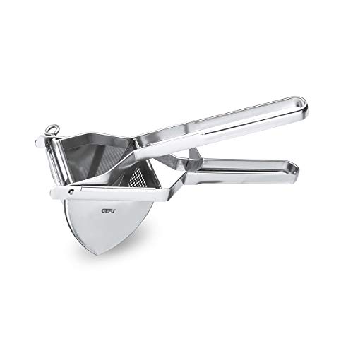 GEFU 13300 Kartoffelpresse DAS ORIGINAL - Kartoffelstampfer mit Rundlochung für feines Püree - Edelstahl, spülmaschinengeeignet von GEFU