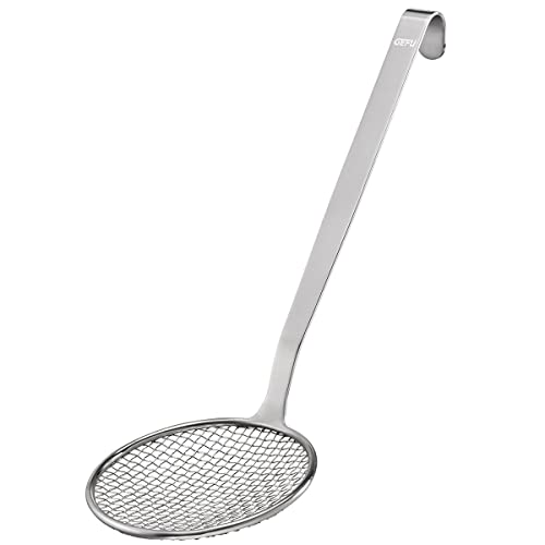 GEFU Blanchierheber BASELINE 36 cm | Grobmaschiges Edelstahlnetz & Aufhängeöse | Ideal für Gemüse"blanchieren & Abtropfen – Spülmaschinengeeignet von GEFU