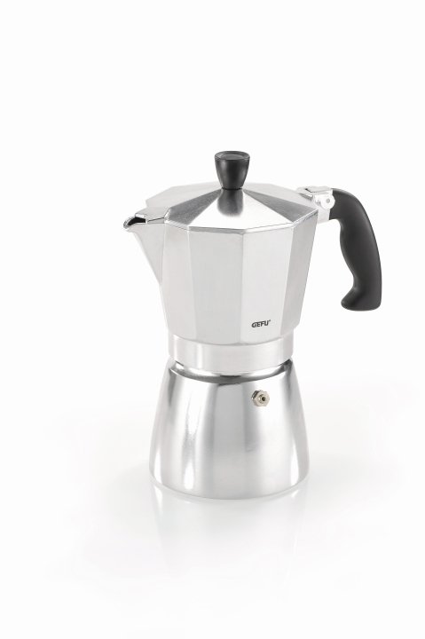 GEFU Espressokocher Lucino schwarz/silber von GEFU