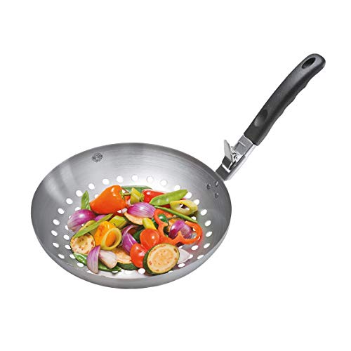 GEFU Gemüse-Wok BBQ, Wokpfanne aus hochwertigem Edelstahl, spülmaschinengeeignet von GEFU