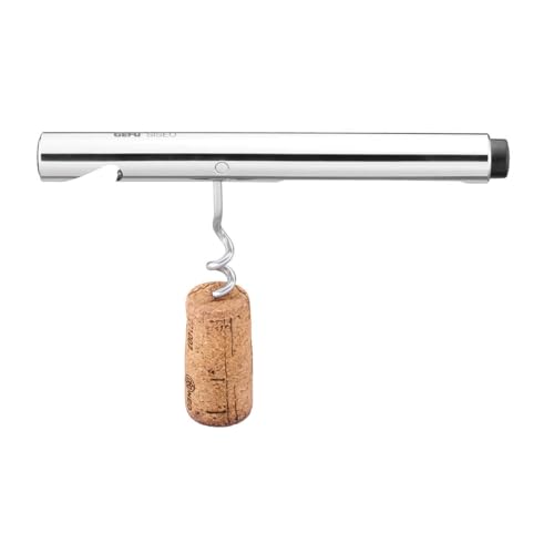 GEFU Korkenzieher SISEO | 2-in-1 Flaschenöffner mit Kapselheber & Edelstahlspindel | Schlankes Design, platzsparend & ergonomisch | Für Weinliebhaber von GEFU