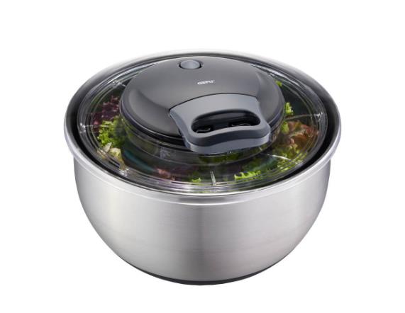 GEFU Salatschleuder PULLIT in Farbe schwarz/silber von GEFU