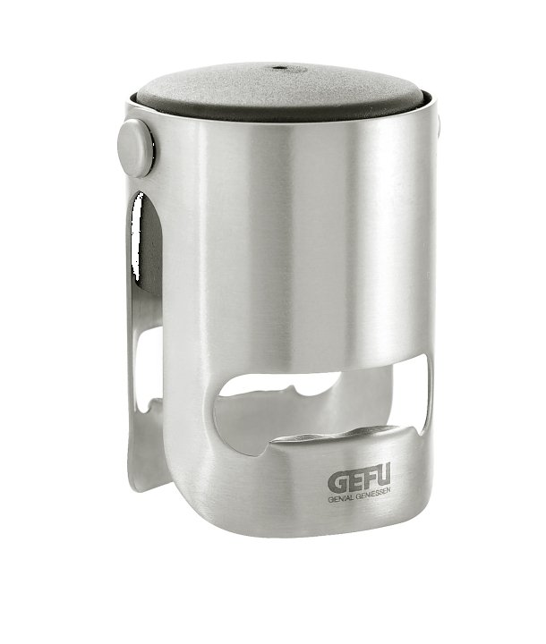 GEFU Sektflaschenverschluss Sparky schwarz/silber von GEFU