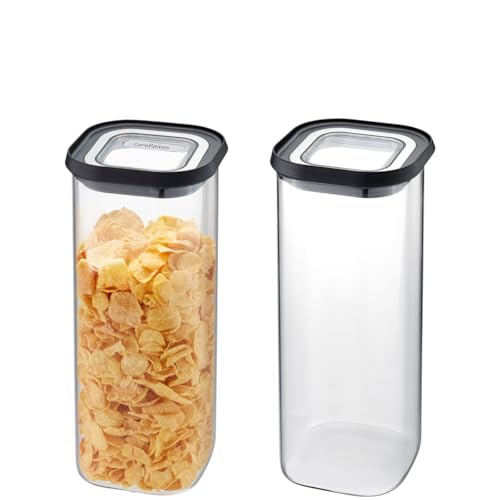 GEFU Vorratsdose PANTRY 2er Set - luftdichter Deckel, Vorratsglas für Lebensmittel, Vorratsbehälter aus Glas, spülmaschinengeeignet, 1.900 ml GEFU Vorratsdose PANTRY 2er Set - luftdichter Deckel, Vorratsglas für Lebensmittel, Vorratsbehälter aus Glas, spülmaschinengeeignet, 1.900 ml von GEFU