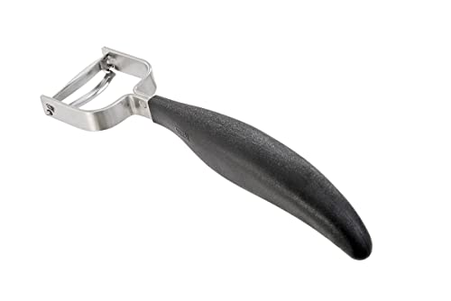 GEFU Spargel- und Möhrenschäler FILIGRANO – Japanische Spezialklinge | Ergonomischer Griff | Für Rechts- & Linkshänder | Edelstahlgriff von GEFU