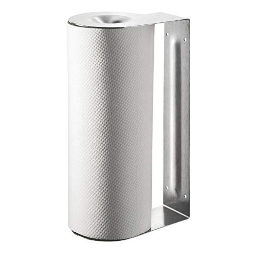 GEFU Küchenrollenhalter Butler | Edelstahl Küchenpapierhalter mit Abrisskante | Standgerät oder Wand-/Unterschrankbefestigung | Inkl. Papierrolle & Montage von GEFU