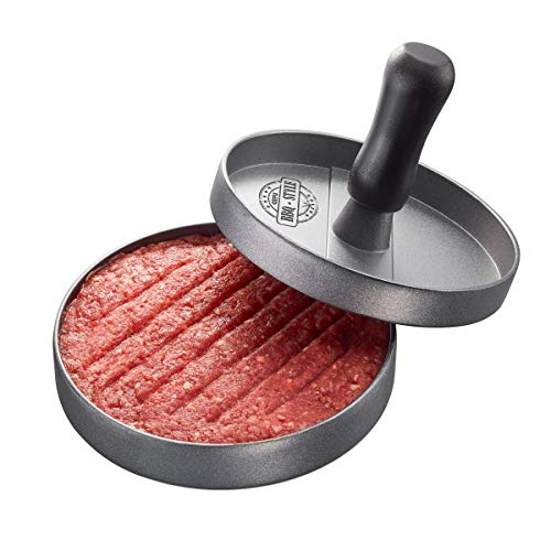 GEFU Hamburgerpresse BBQ, Burgerpresse aus beschichtetem Aluminium, für 120-180 g Patties Ø 11,8 cm von GEFU