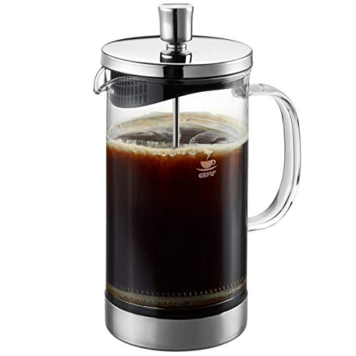 GEFU Kaffeebereiter DIEGO 1000 ml | French Press aus Borosilikatglas & Edelstahl | Für 8 Tassen Kaffee oder Tee | Abnehmbarer Boden, spülmaschinengeeignet GEFU Kaffeebereiter DIEGO 1000 ml | French Press aus Borosilikatglas & Edelstahl | Für 8 Tassen Kaffee oder Tee | Abnehmbarer Boden, spülmaschinengeeignet von GEFU