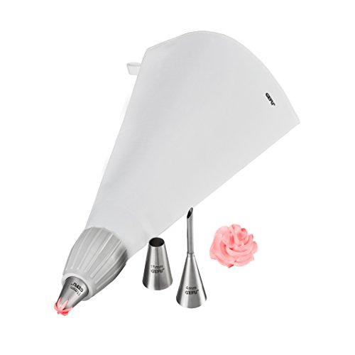 GEFU GF14330 Spritzbeutel-Set DECORE, 5tlg. 14330, Kunststoff, Silber von GEFU