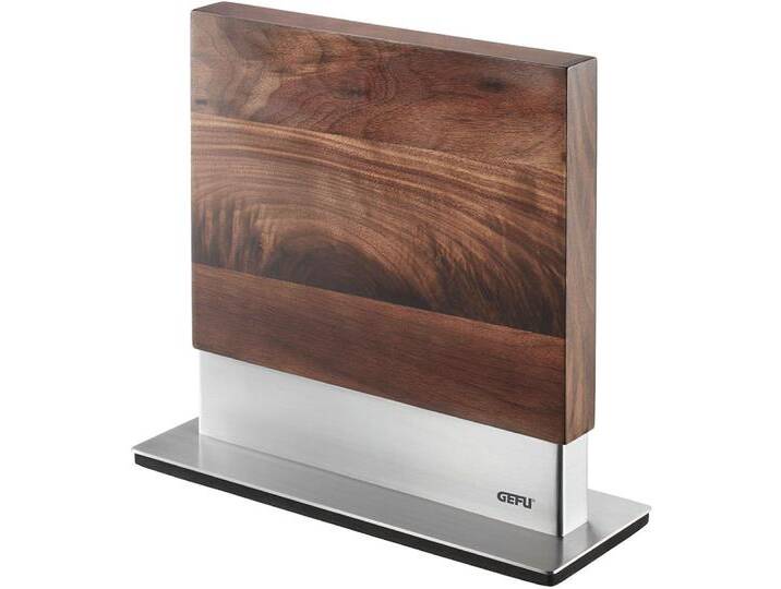 Magnet-Messerblock GEFU ENNO , braun, B:9cm H:25,6cm L:25cm, Messerblöcke, Messerblock, aus hochwertigem Walnussholz, für bis zu 10 Messern, Antirutsch Fuss Magnet-Messerblock GEFU ENNO , braun, B:9cm H:25,6cm L:25cm, Messerblöcke, Messerblock, aus hochwertigem Walnussholz, für bis zu 10 Messern, Antirutsch Fuss von GEFU