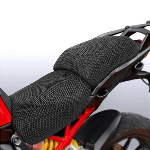 GEGWWFVVC Sitzbezug Motorrad Anti Rutsch 3D Mesh Stoff Sitzbezug Atmungsaktives Kissen Für Ducati Multistrada V4 S V4S 2021-2023 von GEGWWFVVC