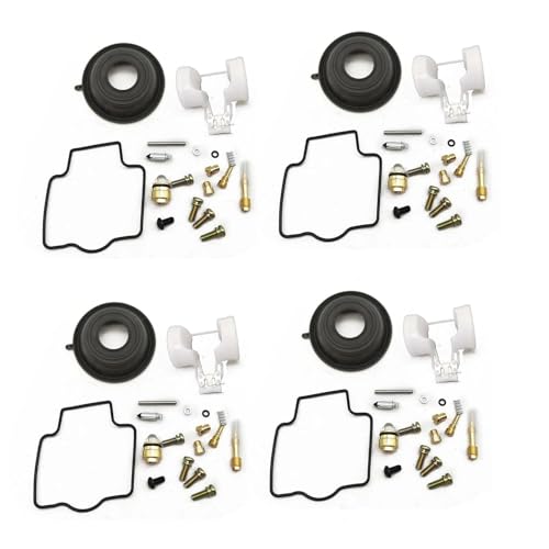 GEGWWFVVC Vergaser Für Kawasaki ZXR750 ZXR 750 1989-1995 Vergaser Reparatur Kit Carb Rebuild Float Ventil Plunger Membran von GEGWWFVVC