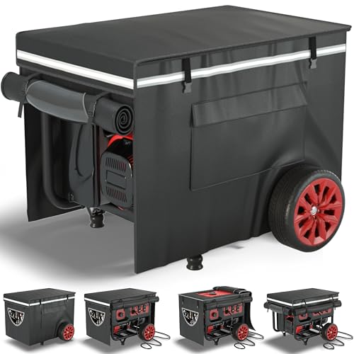 GEHENG Generatorabdeckungen beim Laufen, 100 % wasserdichte Generatorabdeckung, Allwetter-Nutzung, 81,3 x 61 x 61 cm, super strapazierfähige 600D wasserdichte Polyester-Plane, 100 % wasserdicht, von GEHENG